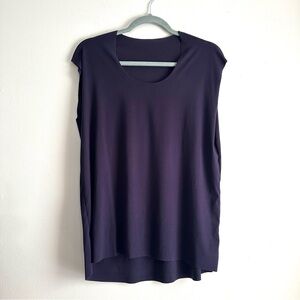 Wolford • Sleeveless Cut-Off Longline Modal Top